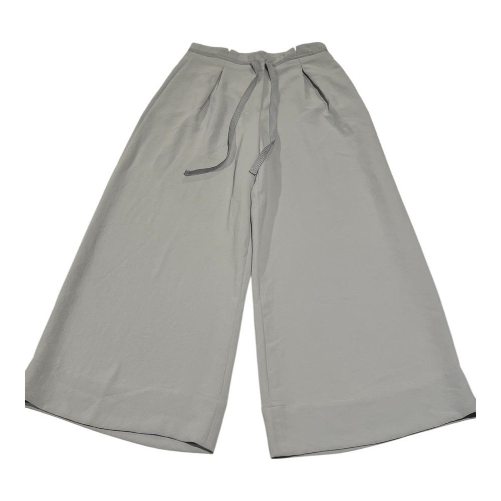 Wilfred Pants Women's Size 12 Blue Trouser Wide‎ Leg High Waist Pleated Pant